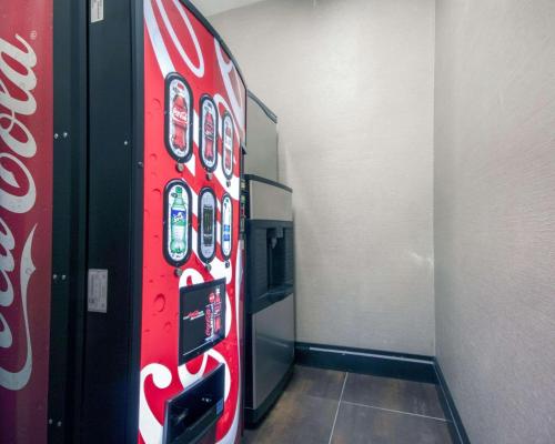 a cocacola machine in a room with a wall at Comfort Inn & Suites El Paso I-10 Airport Area in El Paso