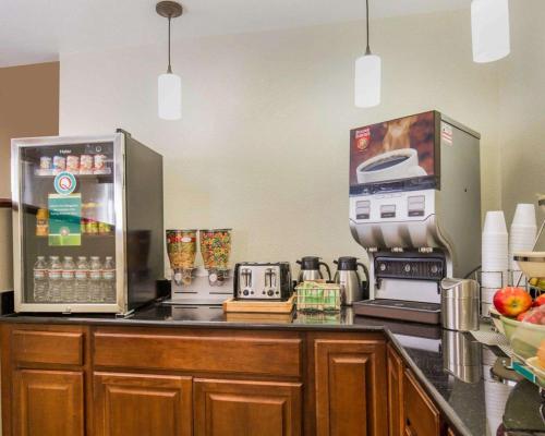 a kitchen with a counter with a coffee maker at Quality Inn Gillette I-90 East in Gillette