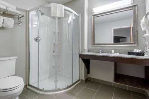 Kamar mandi di Quality Inn Indianapolis-Brownsburg - Indianapolis West