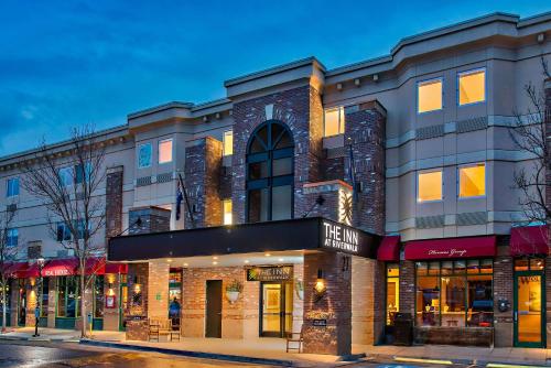 a building on the corner of a street at The Inn at Riverwalk in Edwards