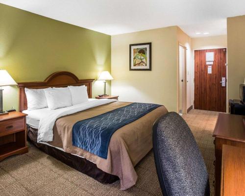 Katil atau katil-katil dalam bilik di Quality Inn Darien-North Brunswick