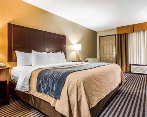 Comfort Inn & Suites Ballpark Area tesisinde bir odada yatak veya yataklar