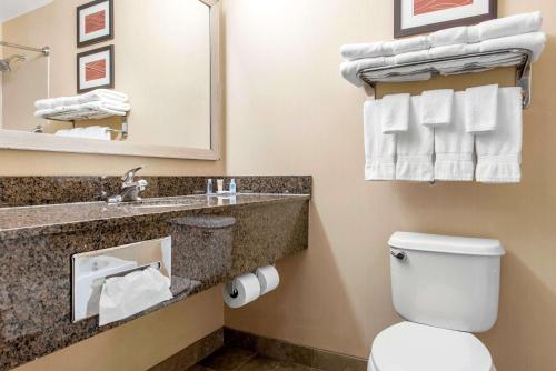 Ванная комната в Comfort Inn & Suites Porter near Indiana Dunes