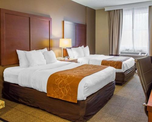 Un pat sau paturi într-o cameră la Quality Suites