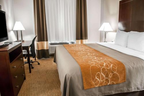 Katil atau katil-katil dalam bilik di Comfort Suites Albuquerque-North Journal Center