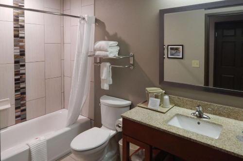 Kylpyhuone majoituspaikassa Comfort Inn & Suites Las Cruces Mesilla