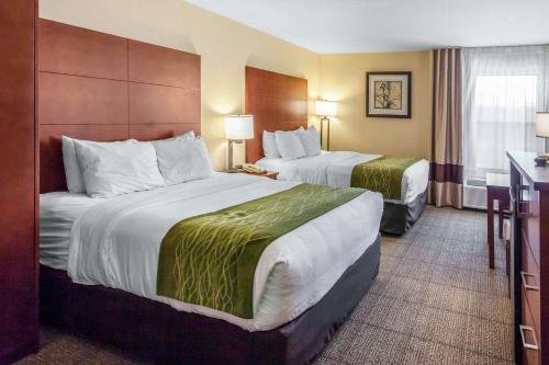 Säng eller sängar i ett rum på Comfort Inn & Suites Near Fallon Naval Air Station
