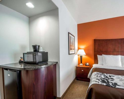 Кровать или кровати в номере Sleep Inn & Suites Lawton Near Fort Sill