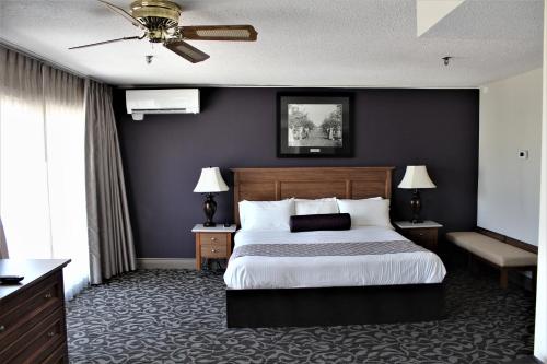 Säng eller sängar i ett rum på The Royal Anne Hotel