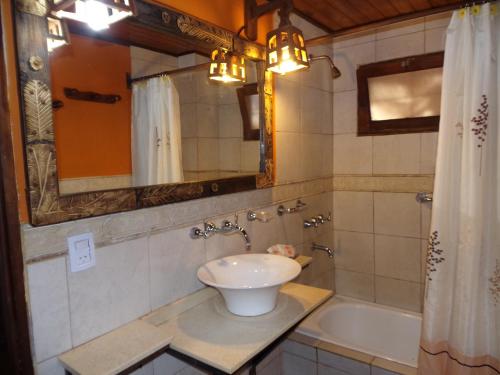 Koupelna v ubytování Si Mi Capitán - Cabañas & Habitaciones