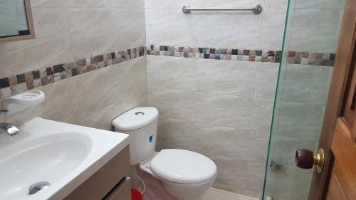 A bathroom at Bello Horizonte-Gloria Yaneth