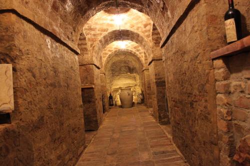 an alley way in an old stone building at La Neviera Nel Pozzo in Offida