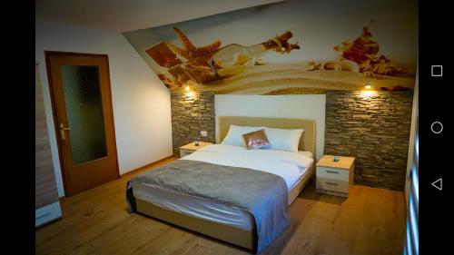 Cama o camas de una habitación en Vila Magnolija