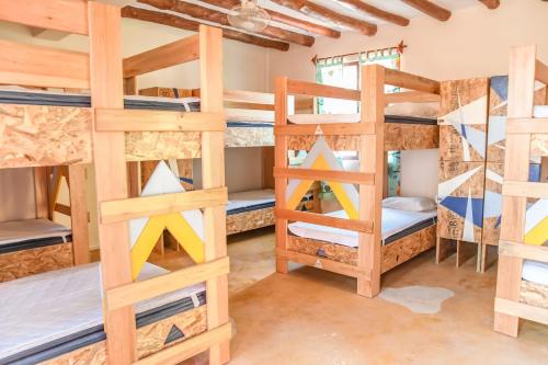 Litera o literas de una habitación en Tribu Hostel