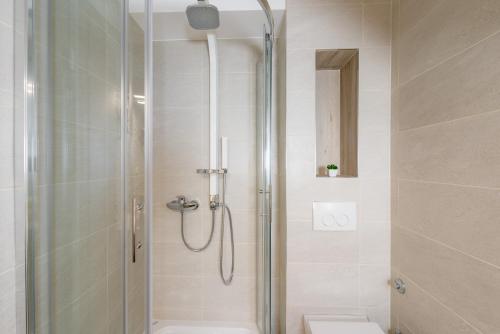 A bathroom at Luxury Bellavista Amazing sea Holidays with Private Beach & Parking