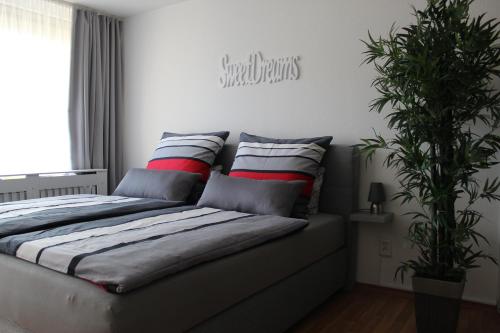 Voodi või voodid majutusasutuse Appartement in Sankt Englmar mit KlimaWärmetauscher toas