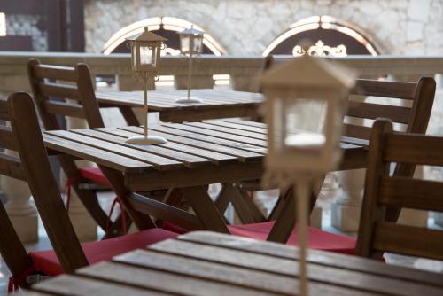 Restoran atau tempat lain untuk makan di Albatros B&B Porto Cesareo