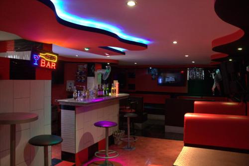 Lounge nebo bar v ubytování Hostal Rosita Latacunga
