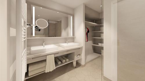 Koupelna v ubytování Hotel Domhof