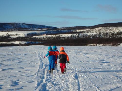 Varangertunet arctic resort durante el invierno