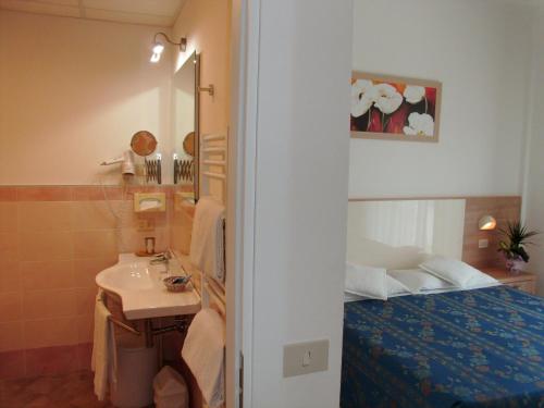 Koupelna v ubytování Hotel Sahara