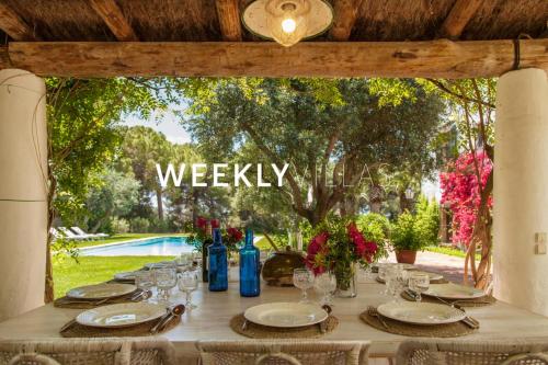 Zahrada ubytování Masia Sitges Mas Peirot Geniune Farmhouse 20 min walk from beaches 60 Heactares of Wine Fields Garden AC Until 18 people