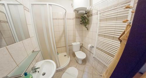 Kylpyhuone majoituspaikassa Penzion Šumavous