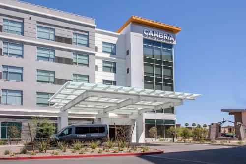 a van parked in front of a building at Cambria Hotel Phoenix Chandler - Fashion Center in Chandler