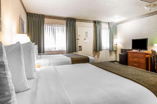 Кровать или кровати в номере Quality Inn & Suites Silicon Valley