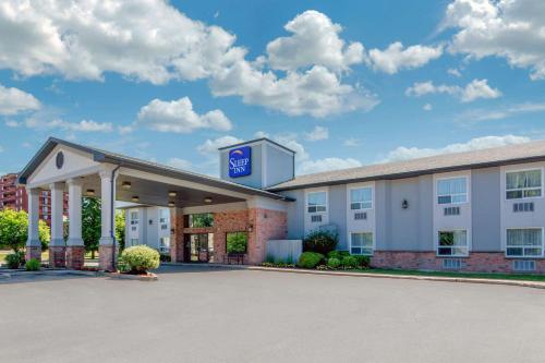 a rendering of a hotel with a gas station at Sleep Inn in Sault Ste. Marie