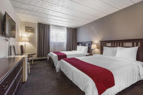 Postel nebo postele na pokoji v ubytování Hôtel Le Principal