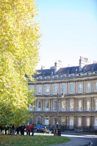 a large building with people walking in front of it at The Z Hotel Bath in Bath