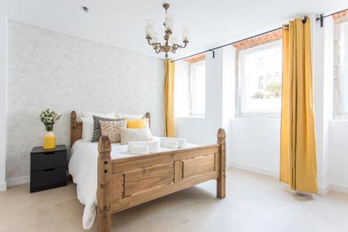Ένα ή περισσότερα κρεβάτια σε δωμάτιο στο Lx Design Apartment near Congress Center