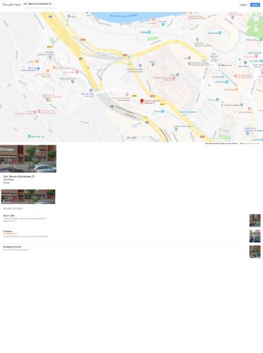 a screenshot of a map of a city at Habitación con garage in Bilbao