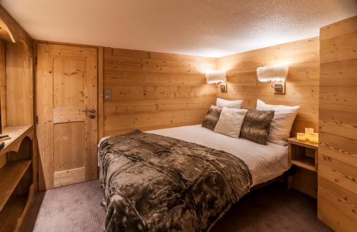 Postel nebo postele na pokoji v ubytování Val Thorens - Cosy Duplex avec Vue Silveralp 341