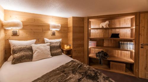 Postel nebo postele na pokoji v ubytování Val Thorens - Cosy Duplex avec Vue Silveralp 341