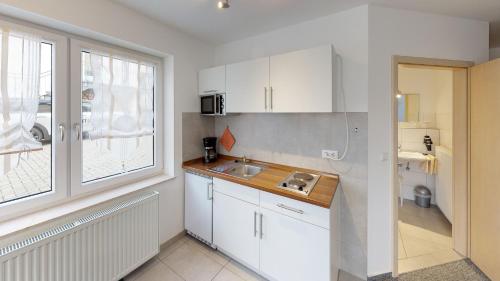 Dapur atau dapur kecil di Apartmenthaus Gärtner