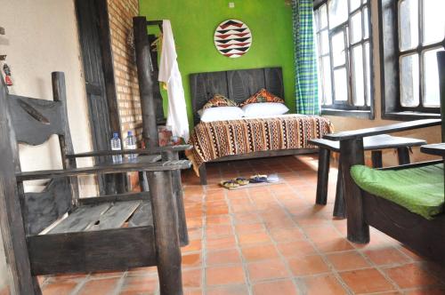 Posezení v ubytování Nyungwe Nziza Ecolodge