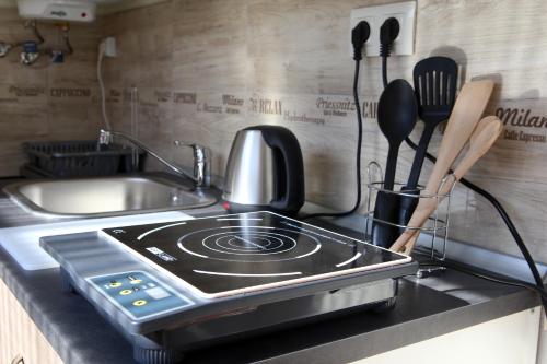 Kuchyňa alebo kuchynka v ubytovaní Magnolia apartman