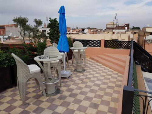 Balkón nebo terasa v ubytování Riad Al Wafaa