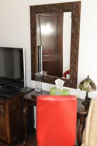 TV a/nebo společenská místnost v ubytování Villa & Winery Mal Sveti Kliment