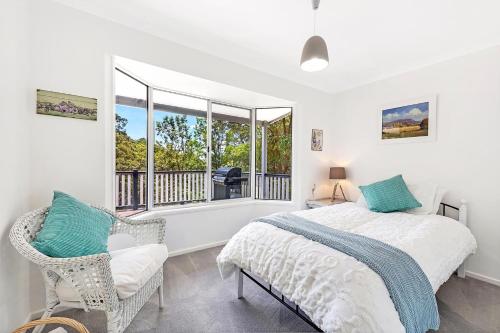 Ένα ή περισσότερα κρεβάτια σε δωμάτιο στο Red Gum Cottage