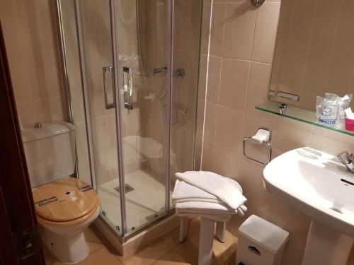 Ένα μπάνιο στο Hotel La Residencia
