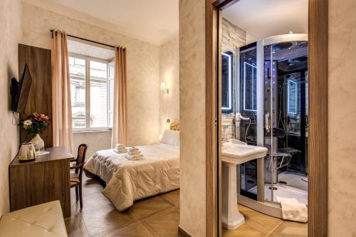 Koupelna v ubytování AMICI GUESTHOUSE