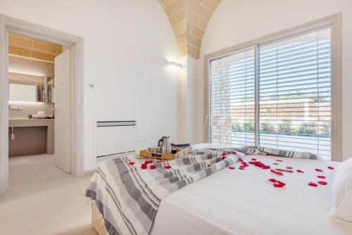 Ένα ή περισσότερα κρεβάτια σε δωμάτιο στο Villa Arja