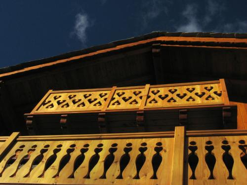 a close up of the top of a building at Il Rifugio della Volpe in Introd