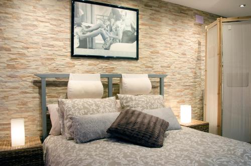 Postel nebo postele na pokoji v ubytování Apartment Vacarisses Torreblanca Estación, Piscina Privada