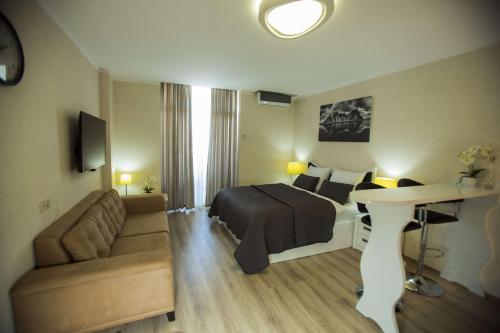 Χώρος καθιστικού στο Aparthotel Holiday Lux Batumi