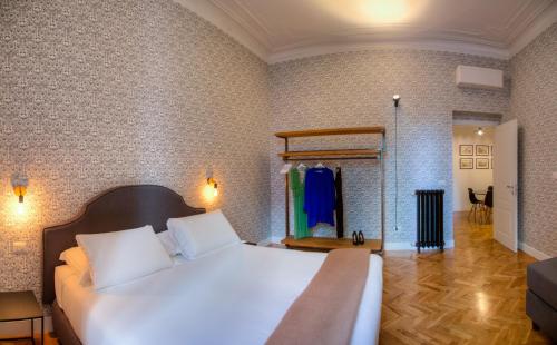Posteľ alebo postele v izbe v ubytovaní App Beccaria Apartments in Rome