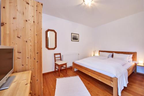 Posteľ alebo postele v izbe v ubytovaní Ferienwohnung Haus Leonard
